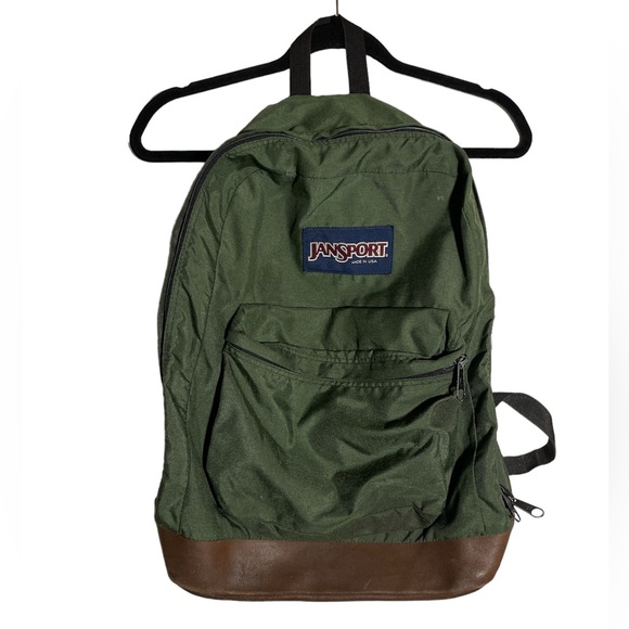 Jansport Other - Vintage 1990s Jansport Green Brown bottom Outdoors Backpack Made in USA